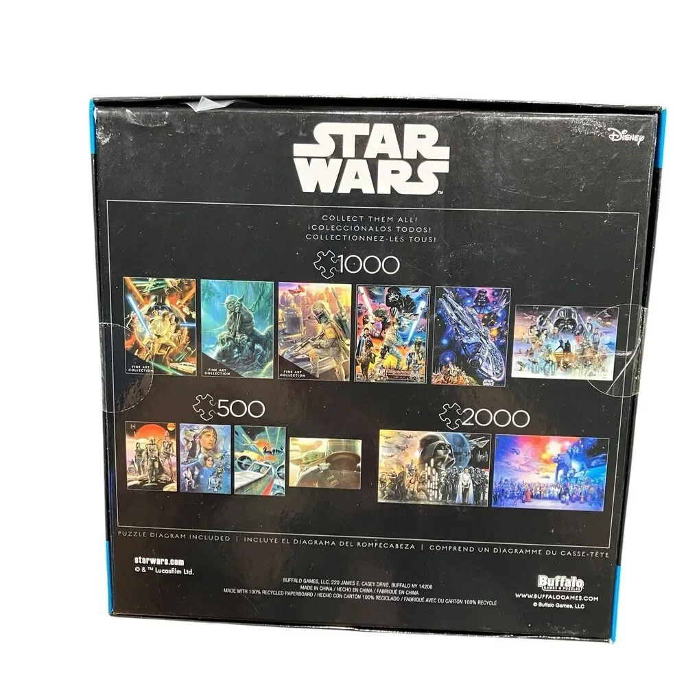 Star Wars 1000 Piece Darth Vader Disney Yoda Buffalo Games Jigsaw Puzzle